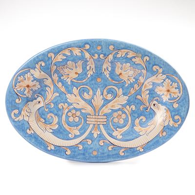 F.lli Mari Deruta Grande Piatto Ovale in Ceramica