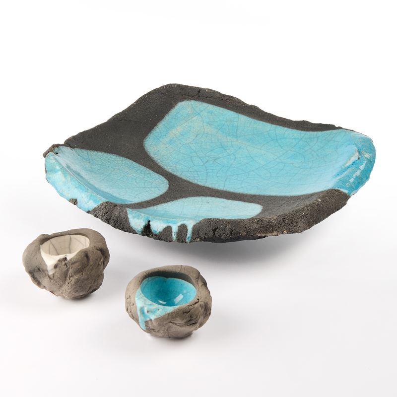 Centrotavola e Due Ciotoline in Ceramica