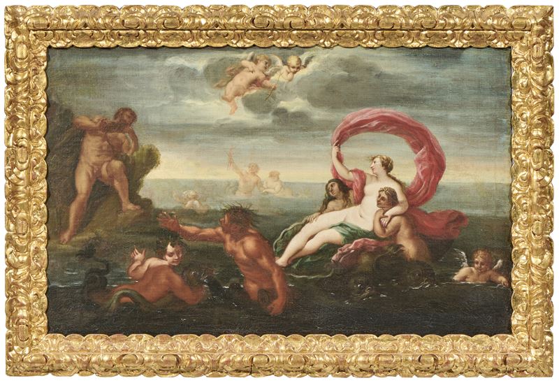 Scuola Romana del XVII Secolo - Trionfo di Galatea