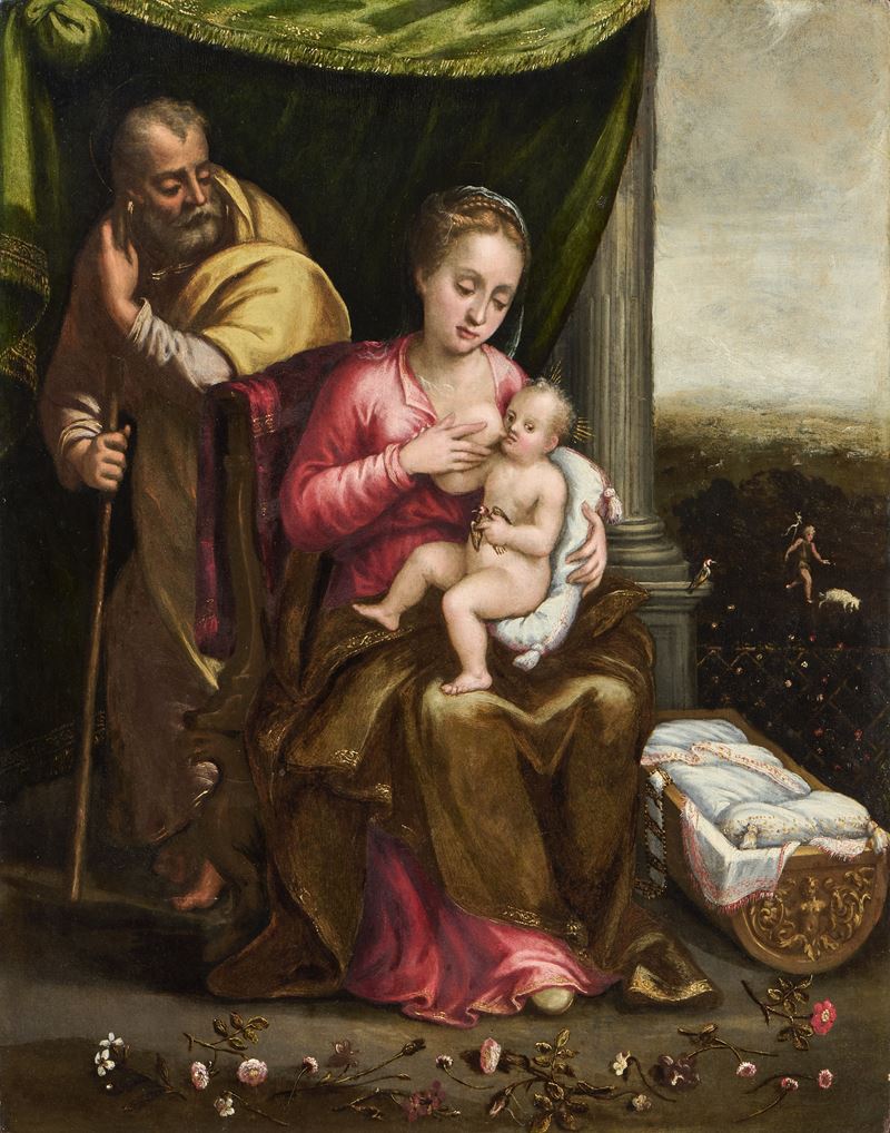 Orsola Maddalena Caccia (attr. A) - Sacra Famiglia