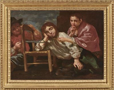Tre Bambini Intenti a Giocare (allegoria Dell'olfatto)