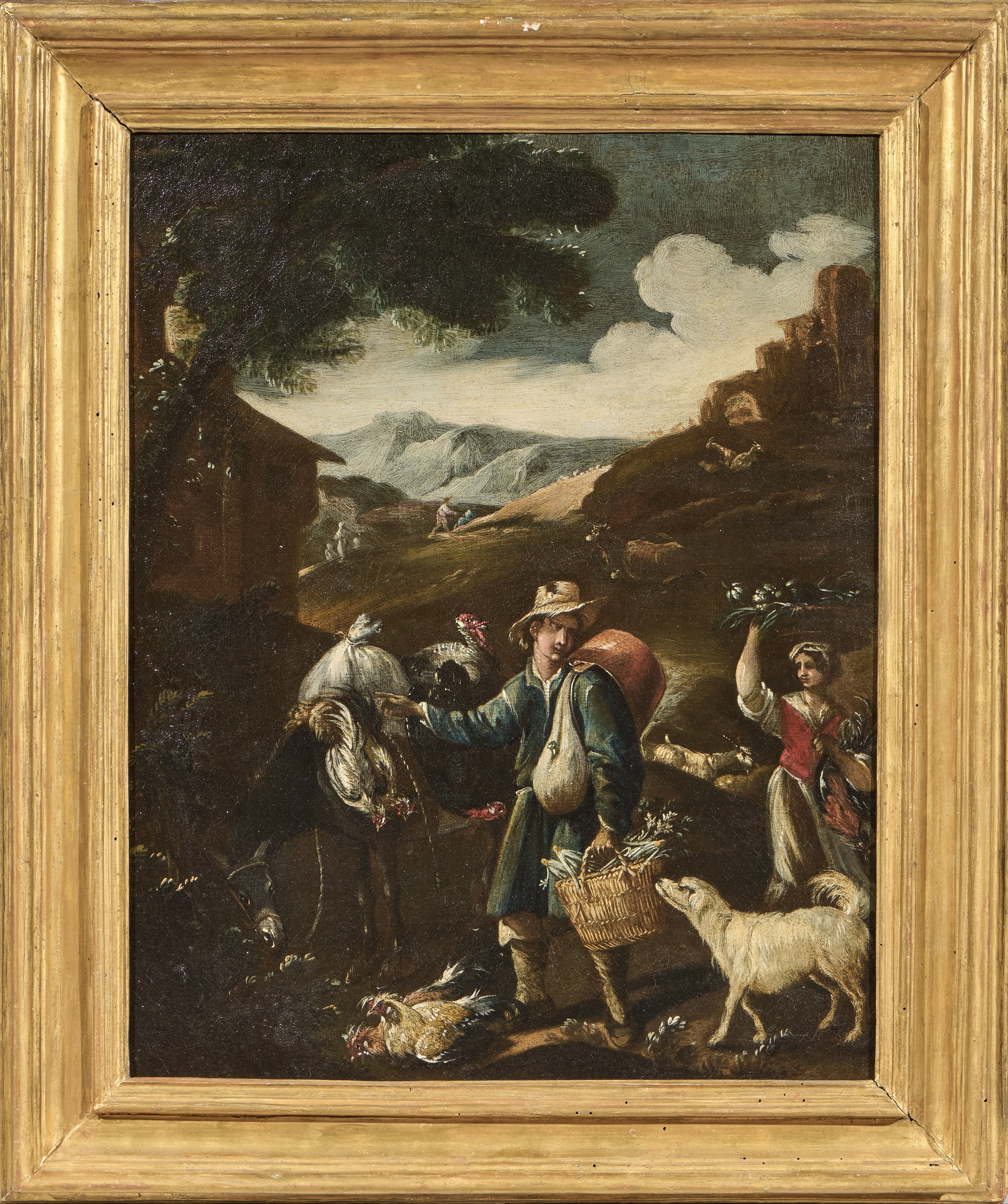 Due opere raffiguranti «Scena di genere»