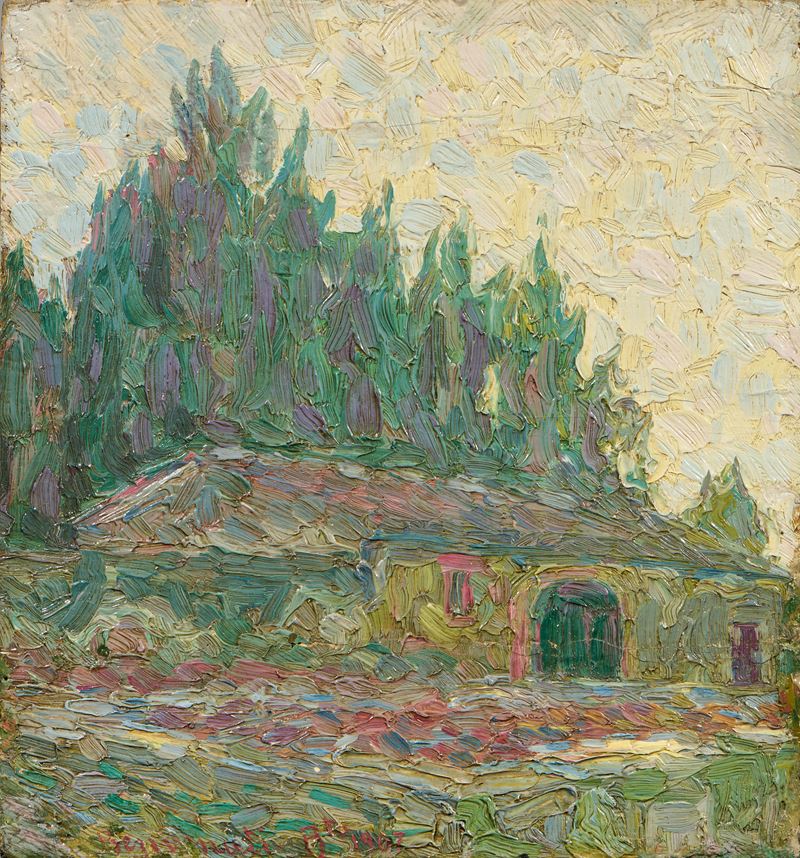 Benvenuto Benvenuti - Paesaggio con Casolare