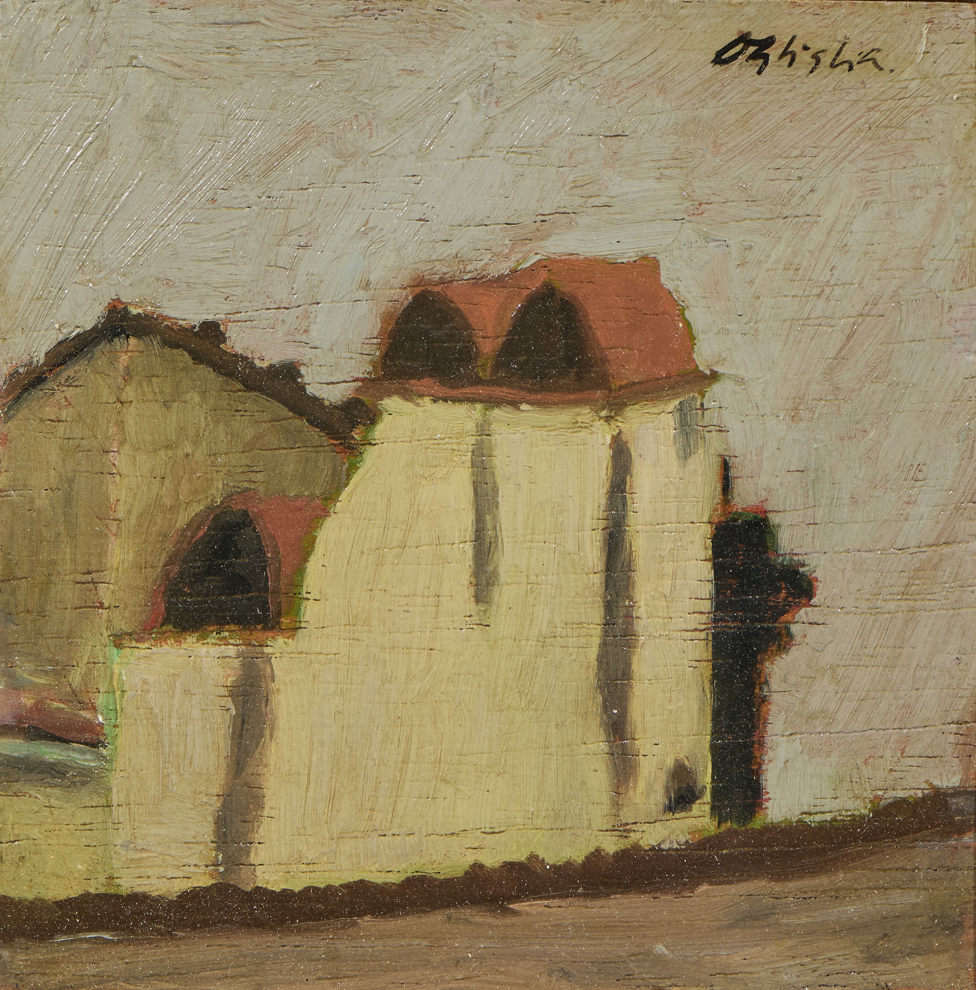 Oscar Ghiglia - «frutta in Alzata di Vetro» e «scorcio di Villa»
