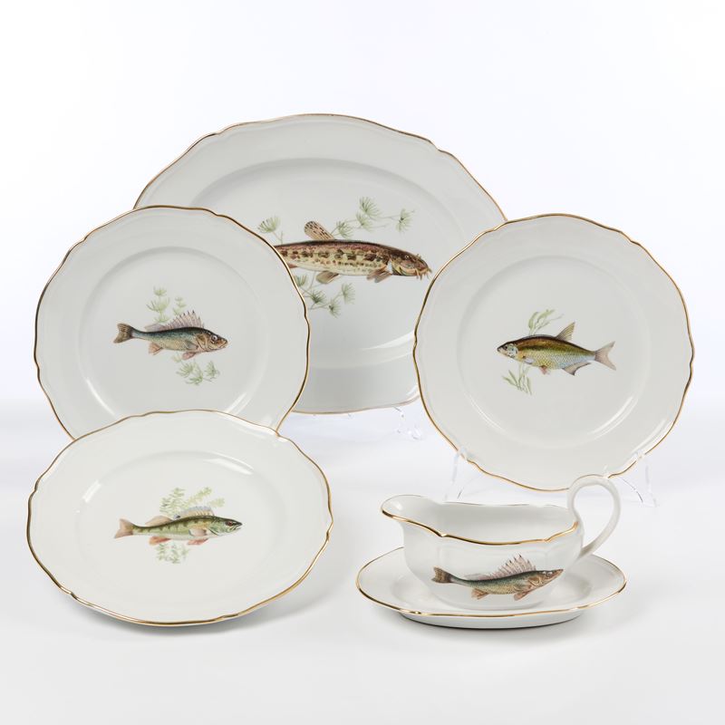 Richard Ginori "Pesci" servizio da tavola in porcellana