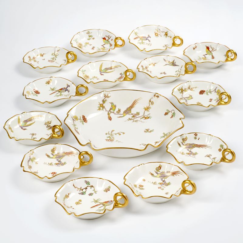 Ginori servizio da gelato in porcellana