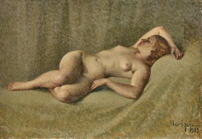 Studio di Nudo di Donna che Dorme