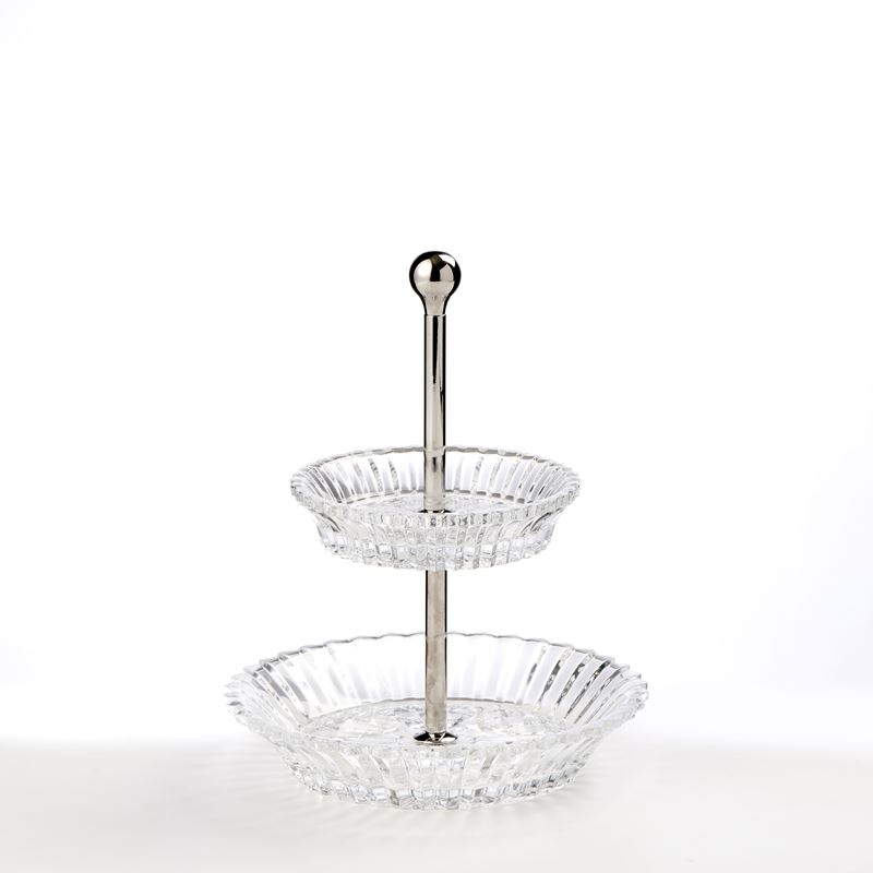 Baccarat "Mille Nuit" alzata in cristallo a due piani