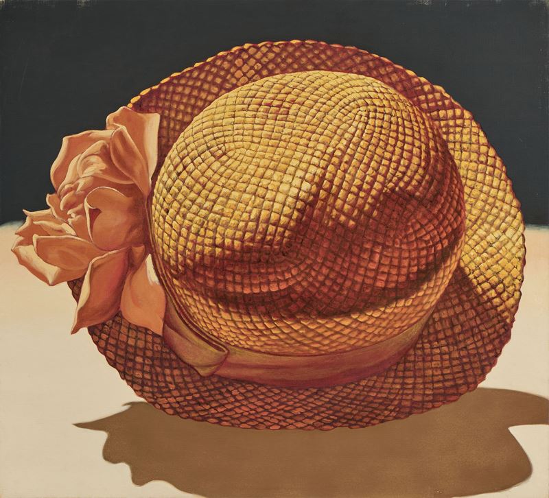 Fabio Aguzzi - Modisteria, olio su tela, 2001