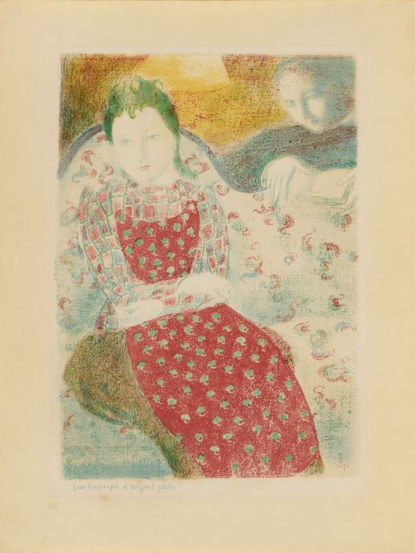 Maurice Denis - Sur le canapé d’argent pâle