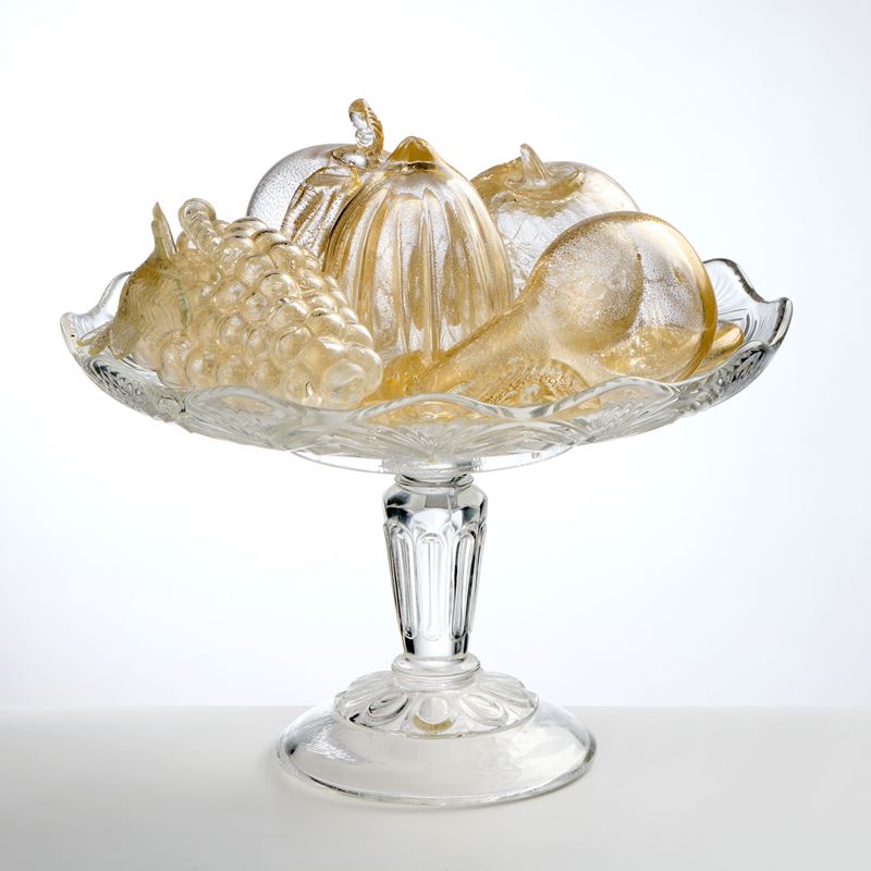 Undici oggetti in vetro