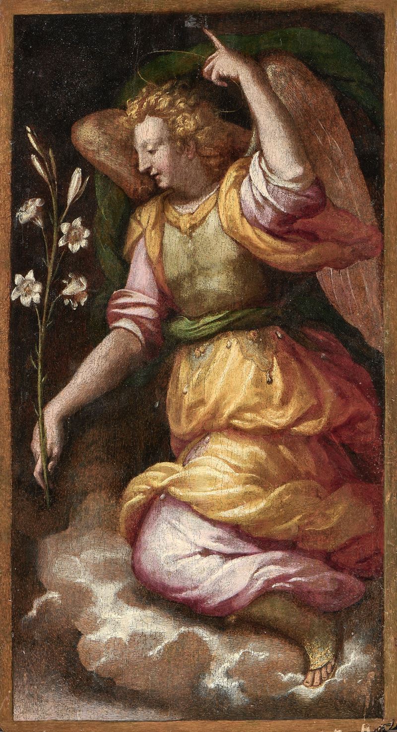 Francesco Morandini Detto il Poppi (attr. A) - L'arcangelo Gabriele (angelo Annunciante)