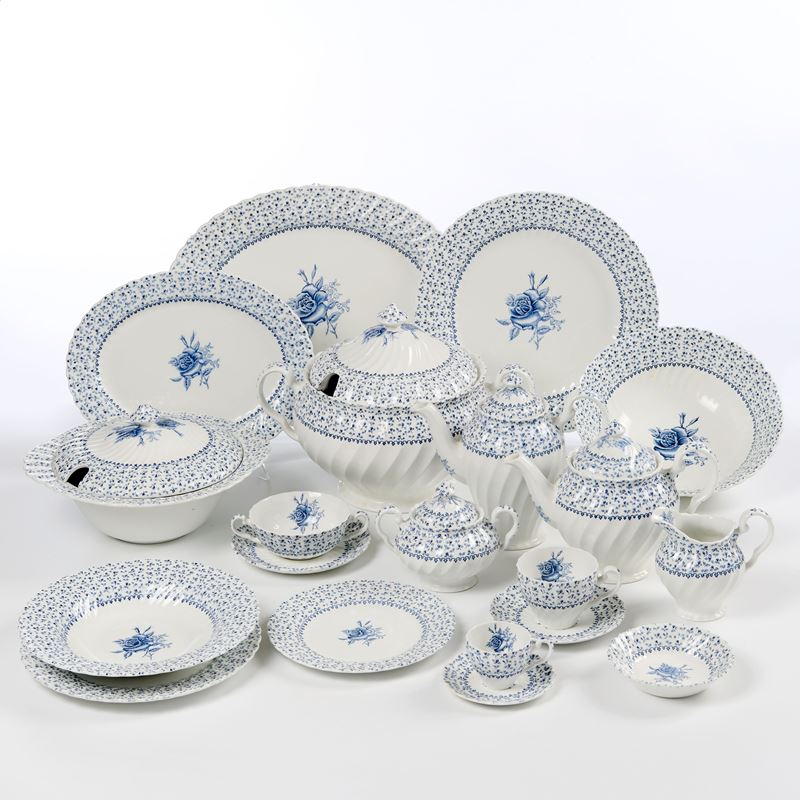 Jonson Bros. "Rose Boquet" servizio da tavola in ceramica
