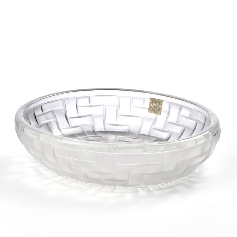 Lalique Centrotavola Ovale in Cristallo Satinato