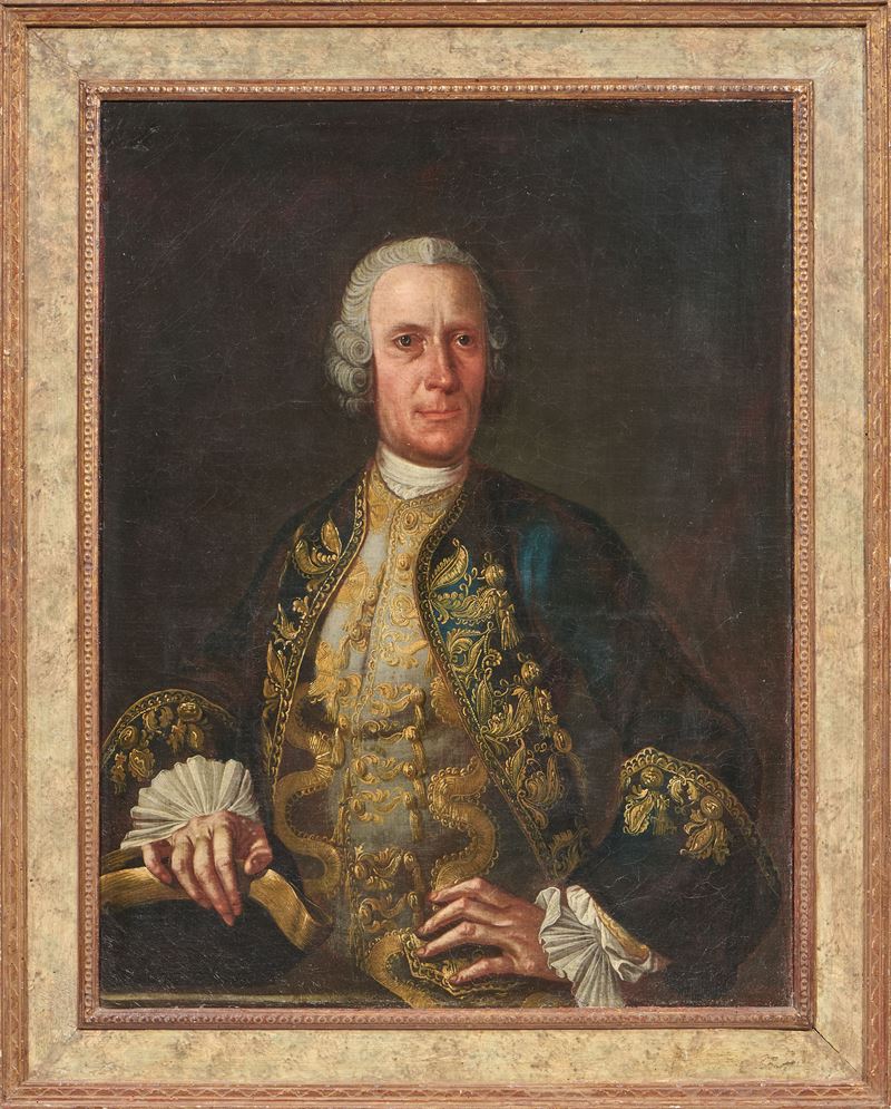 Giovanni Domenico Lombardi Detto L'omino (attr. A) - Ritratto di Gentiluomo