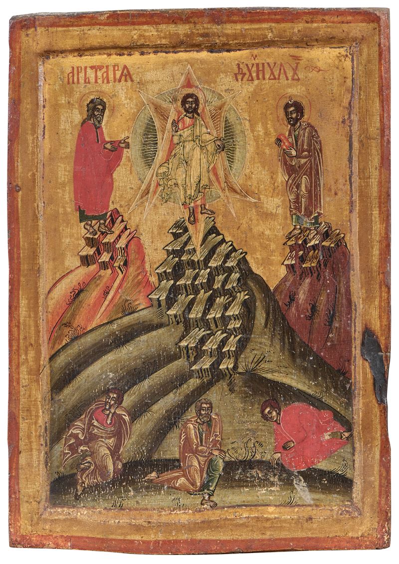Icona del XVII Secolo - Trasfigurazione di Gesù