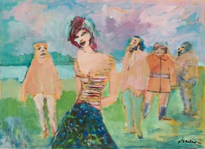 Ragazza, olio su tavola, cm 40x55, 1970