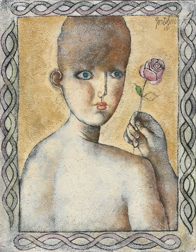 Ragazza con la Rosa