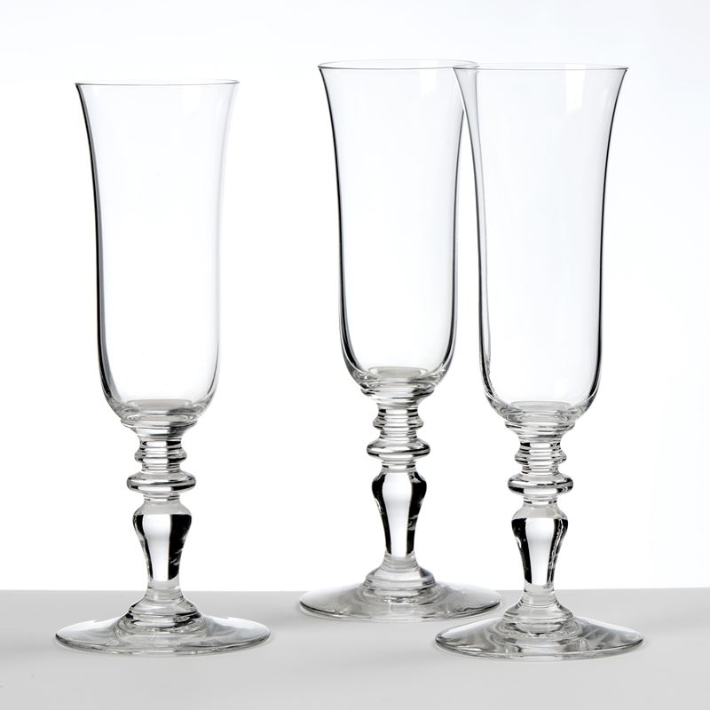 Baccarat, “Provenza” – dodici flûte in cristallo trasparente