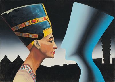 Past/Future, olio su tela, cm 51x71, 1991