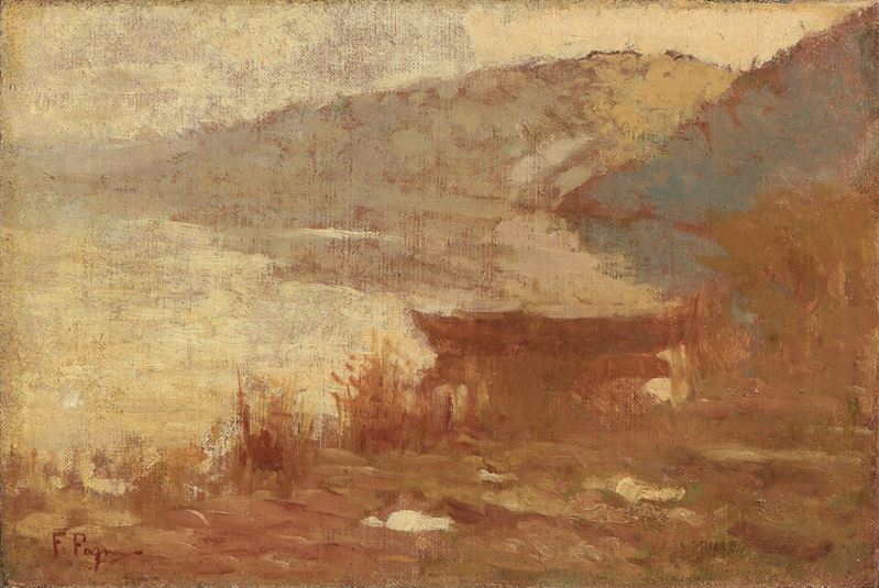 Ferruccio Pagni - Barca sul Lago di Massaciuccoli