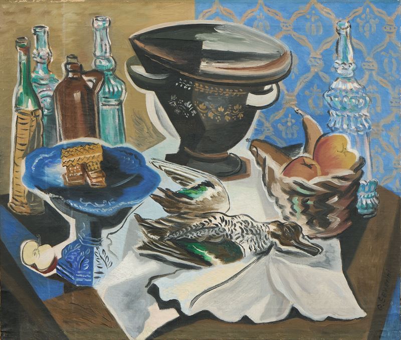 Gino Severini - Natura Morta con Germano