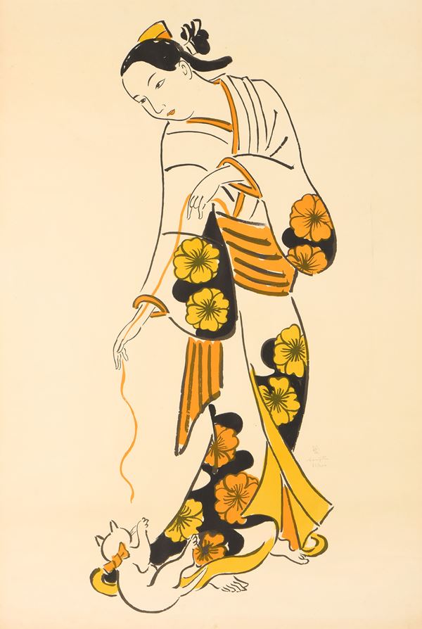 Tsuguharu L&#233;onard Foujita - Femme japonaise