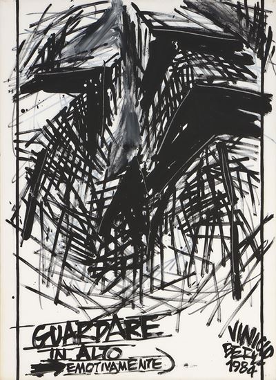 Visione verso l'alto (emotivamente), acrilico su tela, 1984