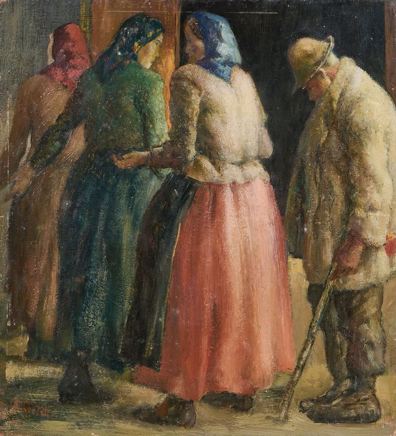 Romeo Costetti - Mendicanti e Contadini