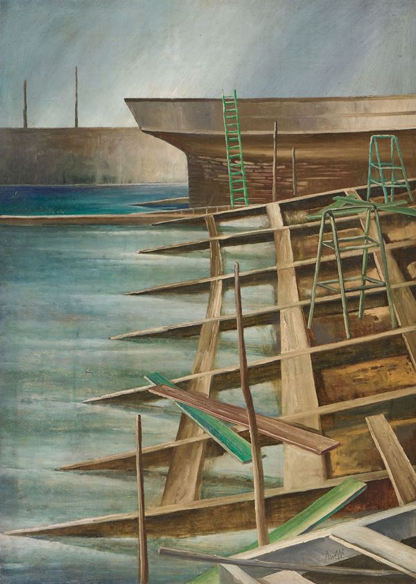 Marcello Scuffi - Il cantiere (Marina di Darsena)