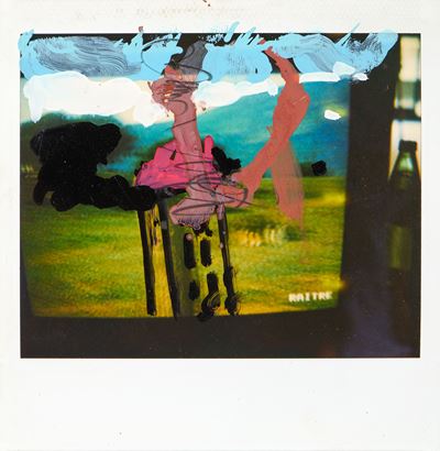 Senza titolo (Tecnica mista su polaroid)