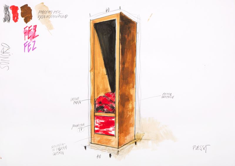 Progetto per video installazione. Fez Fez