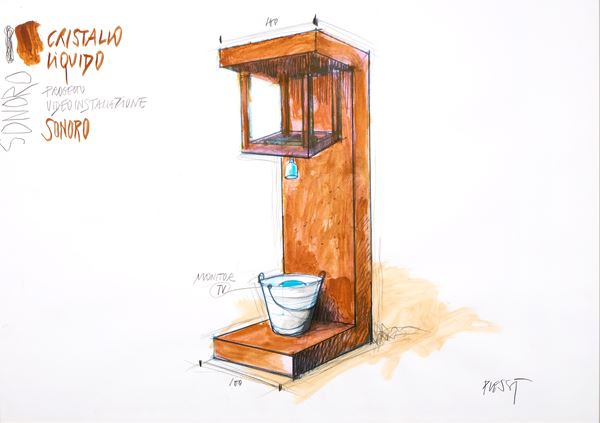 Fabrizio Plessi - Cristallo Liquido - Progetto videoinstallazione