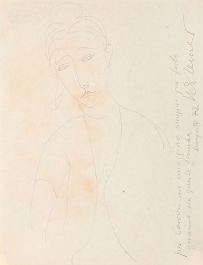 Figura femminile, matita su carta