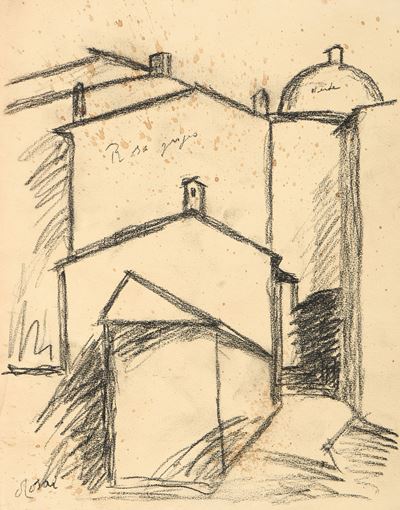 Case - Carboncino su carta