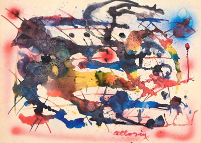 Senza titolo, gouache su carta