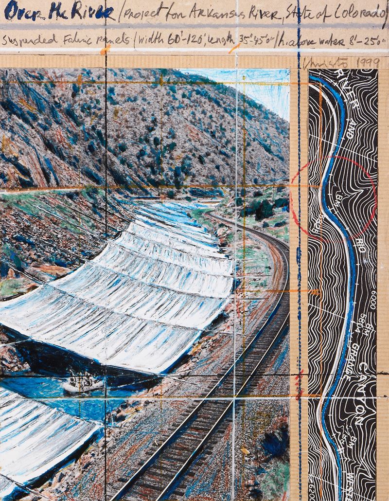 Christo Javacheff Christo - Over The River (project For Arkansas River, State Of Colorado)