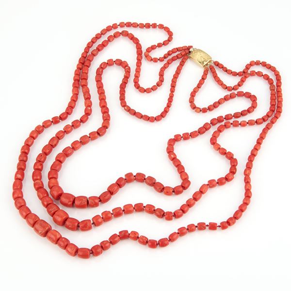 Collana in corallo rosso
