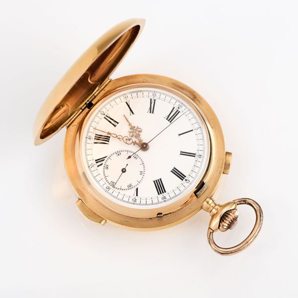 Orologio da tasca in oro ripetizione minuti, anni Venti-Trenta