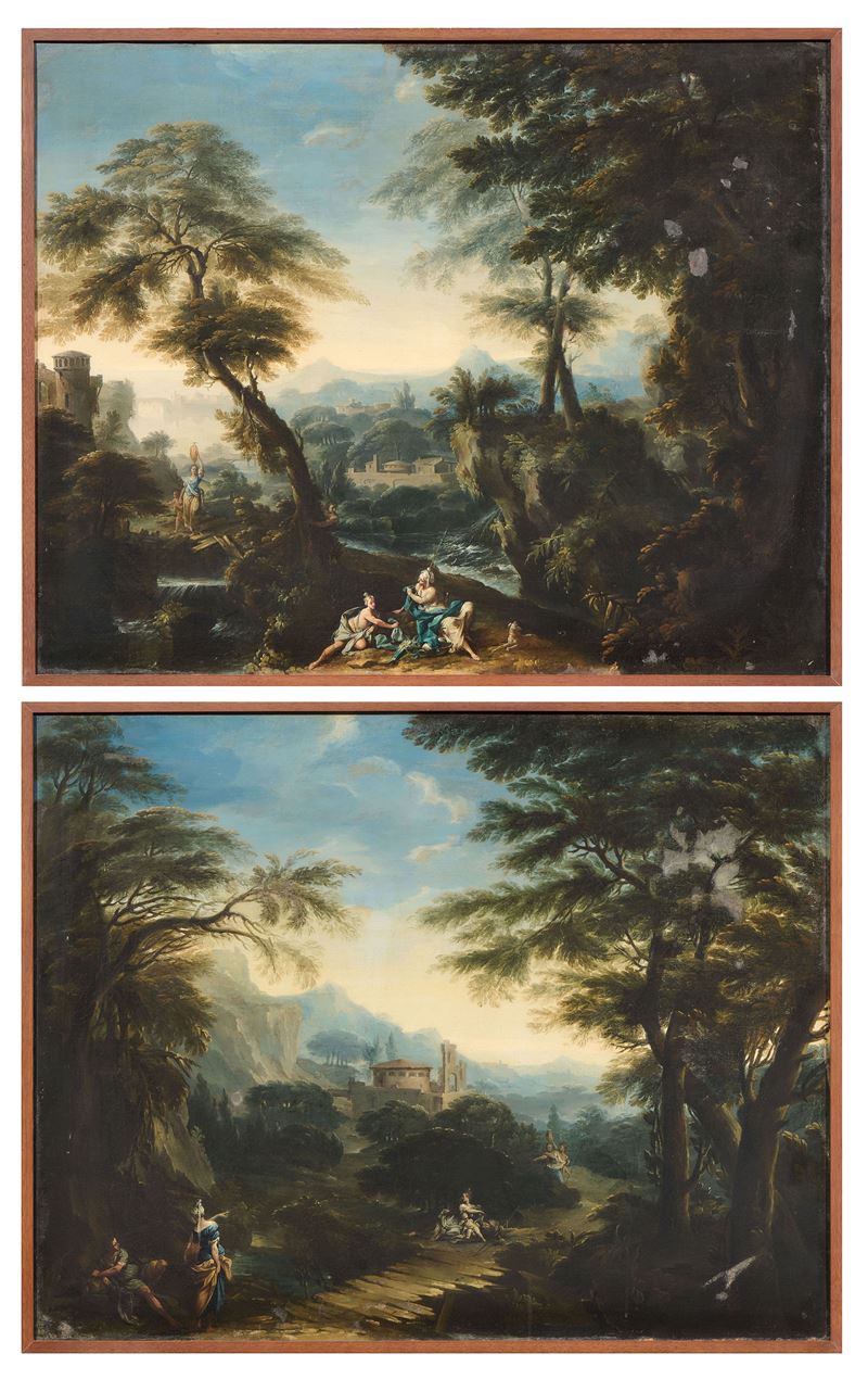 «Diana sorpresa da Atteone» e «L'infanzia di Giove»