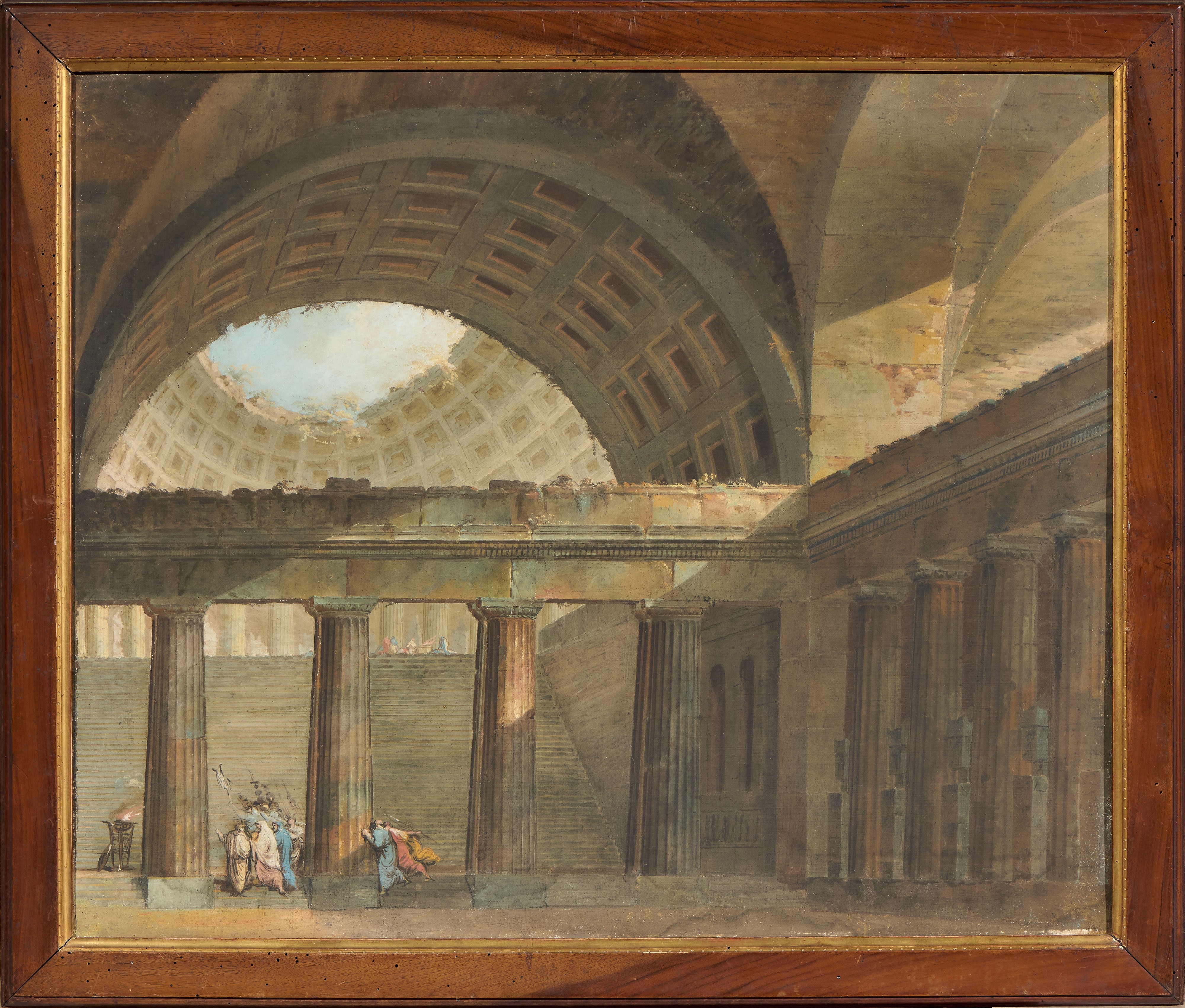 «Rovine e templi» e «Interno di un tempio»