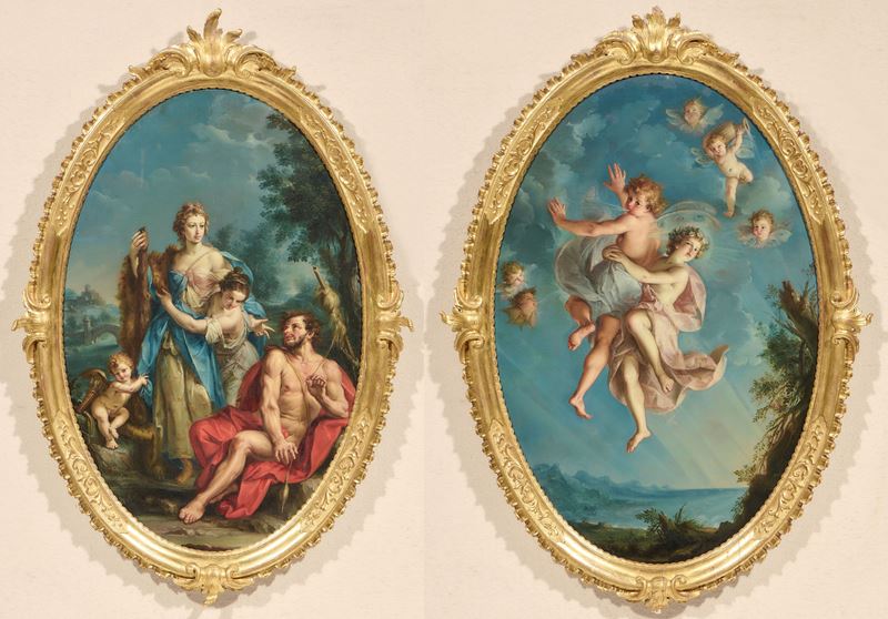 «Ercole e Onfale» e «Zefiro e Flora»