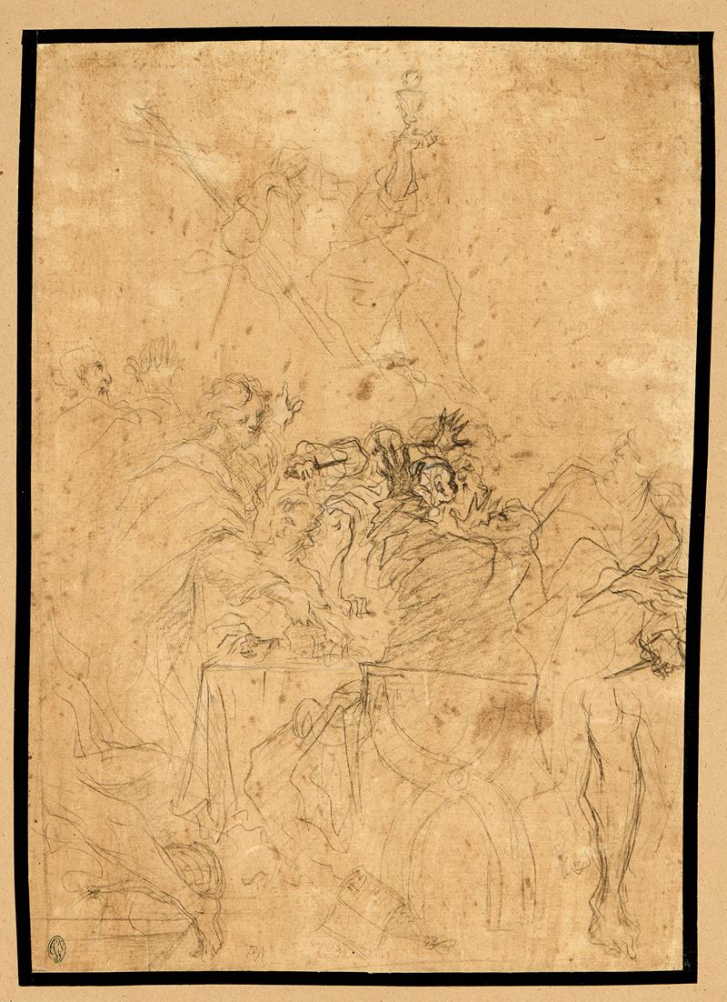 Studio preparatorio per il dipinto «Cristo rimprovera i negatori dell'Eucarestia»
