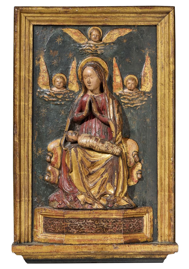 Madonna in trono col Bambino e cherubini