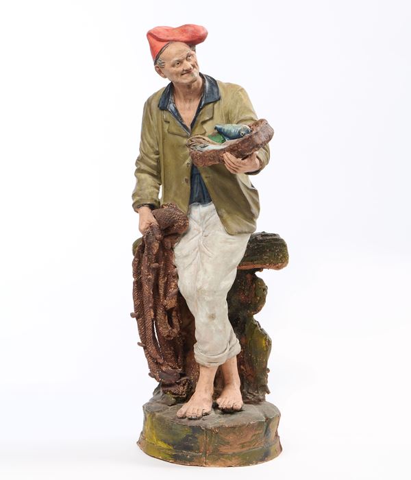 Ignoto napoletano del XIX secolo - Pescatore