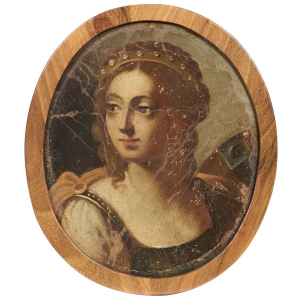 Scuola italiana inizio XVII secolo - Santa Caterina d'Alessandria