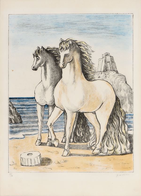Giorgio de Chirico - Cavalli antichi