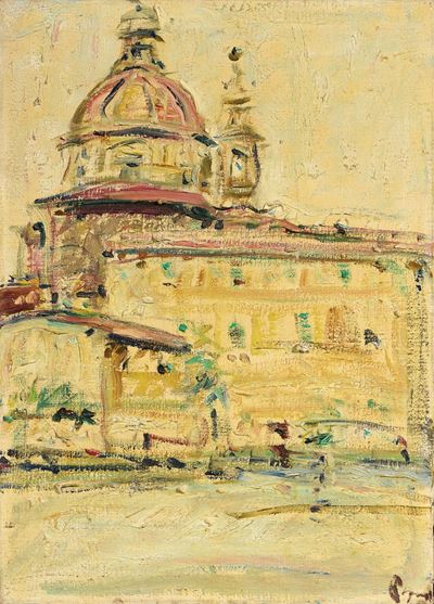 Il Cestello da Piazza del Carmine, olio su tela