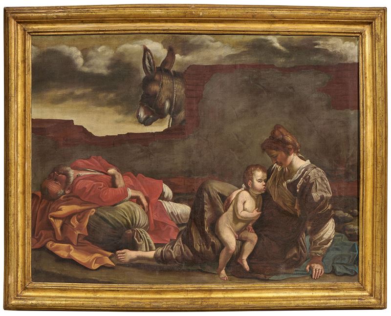 Riposo durante la fuga in Egitto