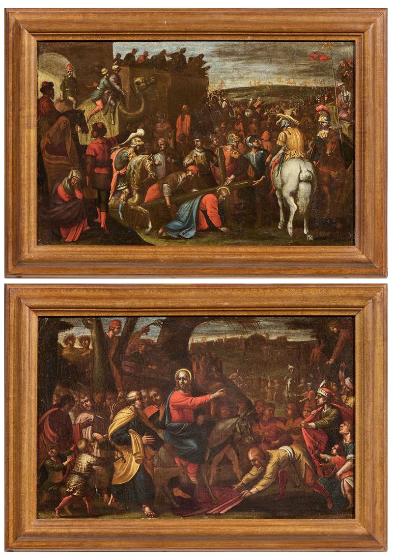 «Episodio della Via Crucis» e «Ingresso a Gerusalemme»